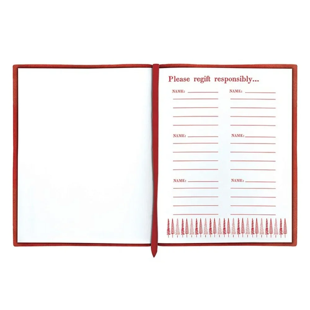 Face to Face Red Suede Journal - Gift Guide: Regift Responsibly/NWT